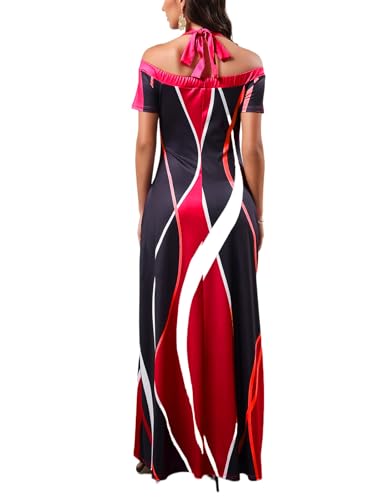 Image of SheKiss 2026 Women's Casual Summer Floral Long Maxi Dresses Floor Length Sleeveless Plus Size Sundresses