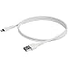 StarTech.com 3 foot (1m) Durable White USB-A to Lightning Cable - Heavy Duty Rugged Aramid Fiber USB Type A to Lightning Charger/Sync Power Cord - Apple MFi Certified iPad/iPhone 12 (RUSBLTMM1M)