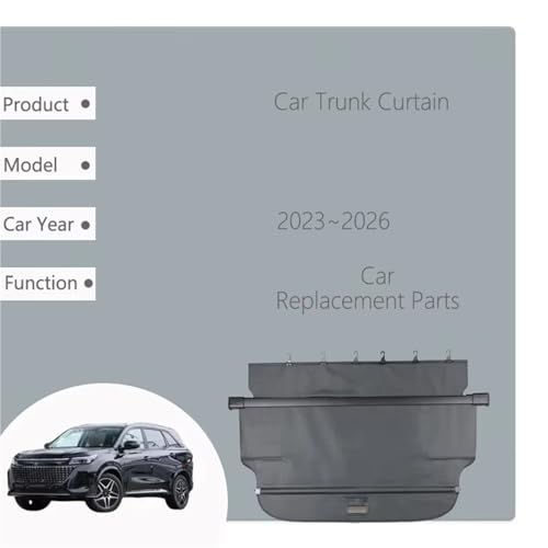 Housse colis cargo rétractable et cache-bagages DFSK Landian E5 - 4