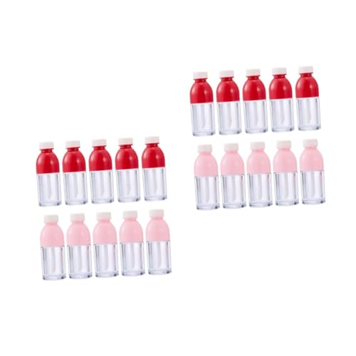 FRCOLOR 2 Juegos Tubo De Lápiz Labial Dispensador De Muestra De Aceite De Labios Rociar Travel Bottles Botella De Bálsamo Labial Tubos Vacíos De Brillo De Labios Abs 10 Uds * 2