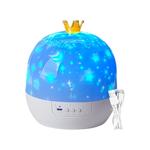 Generisch Nachtlicht-Geschenke für Kinder – Beruhigendes Spielzeug mit Musik | 360 Grad drehbarer Raumprojektor für Kinderzimmer, Decke, Wand, Schlaf, Schlafenszeit, Ruhe