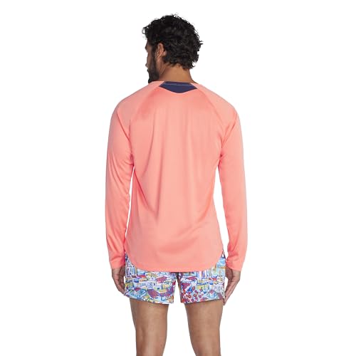 Image of Speedo Men's UV Swim Shirt Basic Easy Long Sleeve Regular Fit