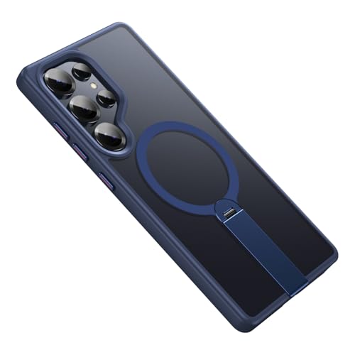 For Galaxy S24 Plus �p �P�[�X MagSafe�Ή� �X�^���h�@�\ �c�����Ή� �ϏՌ� �����O�t�� �M�����N�V�[S24 Plus �P�[�X �}�O�Z�[�t�Ή� �ԍڃz���_�[�Ή� ������� �����h�~ �S�ʕی� ���C�����X�[�d�Ή� �T���X�� S24