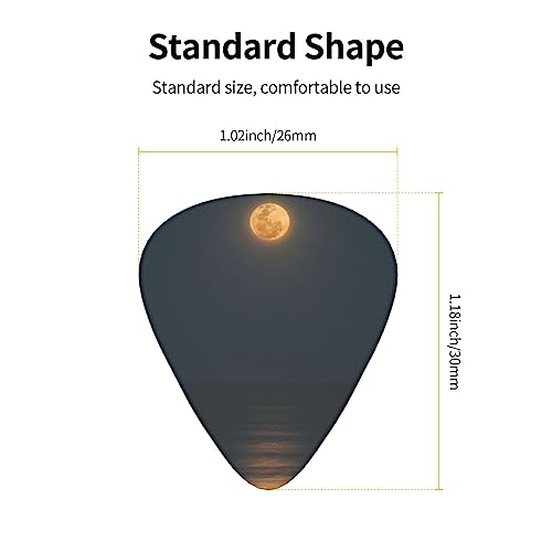Lot de 12 médiators de guitare Sea Under The Moon dans une boîte pour ukulélé, guitare électrique, basse - Les Beatles, Paul McCartney, John Lennon, RIngo Starr, George Harrison Lot de 12 médiators de guitare Sea Under The Moon dans une boîte pour ukulélé, guitare électrique, basse – Image 5