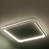 vetrineinrete® plafoniera led da soffitto 50 watt luce naturale 4000k quadrata moderna 4000 lumen z99