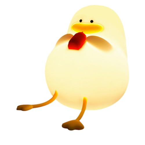 Lámpara de Noche de Mesa con Forma de Pato de Silicona