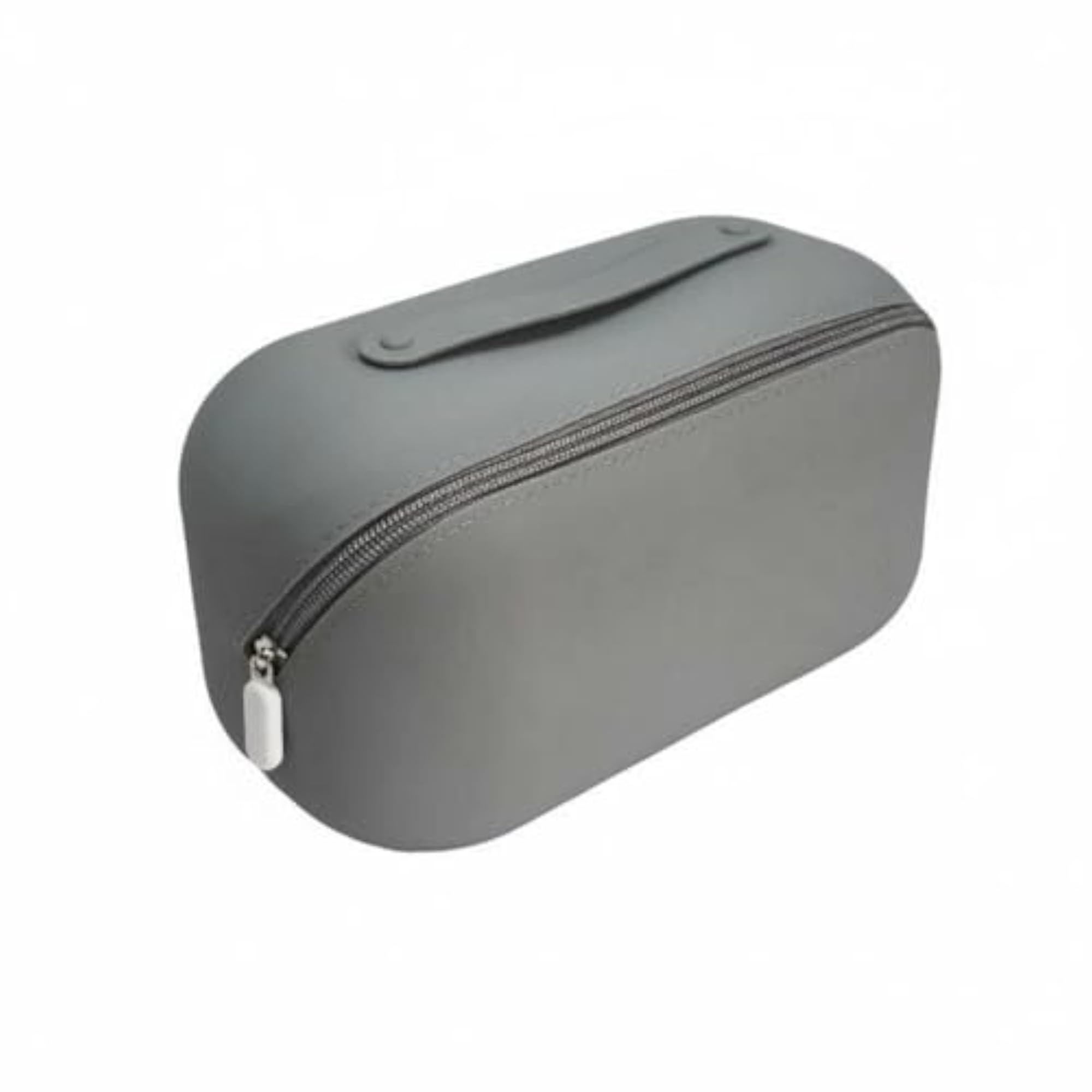 Large Capacity Gray Silicone Waterproof Makeup Bag, Portable