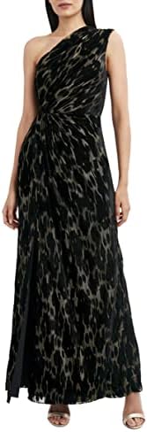 BCBGMAXAZRIA فستان سهرة طويل يصل طوله إلى الأرض مع فتحة ، معدني ذهبي ، 6 BCBGMAXAZRIA فستان سهرة طويل يصل طوله إلى الأرض مع فتحة ، معدني ذهبي ، 6