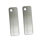 Anneome 2 Pezzi Pietra per Affilare Rettangolare a Doppia Faccia 63X18Mm Mini Affilatrice Multifunzionale per Coltelli e Ganci da Pesca Portatile per Uso Domestico e Outdoor