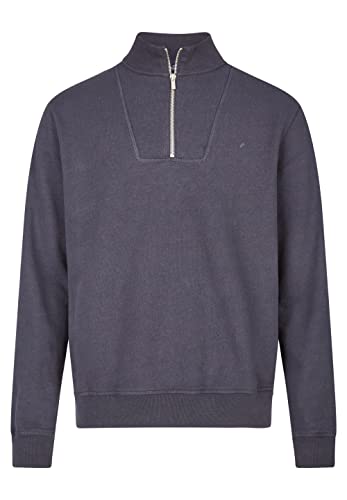 HECHTER PARIS Herren Zip Sweat Troyer, Midnight Blue, L