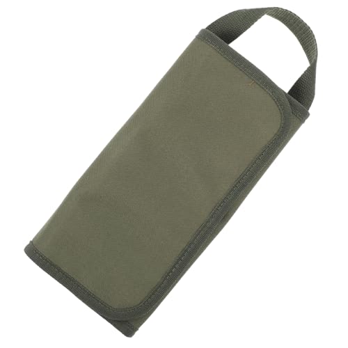 CIYODO Portable Oxford Cloth Picnic Cutlery Bag with 13 Slots Foldable Utensil Organizer for Camping Outdoor Activities and Barbecues Ideal for Forks Knives and Chopsticks