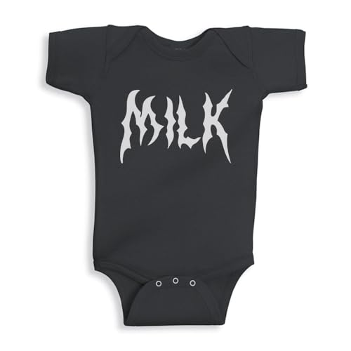 TATY Kids Milk Goth Font Baby Infant One Piece Bodysuit 18 Months Black