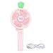 Dosige Cartoon elektrischer Ventilator Tragbarer Kleiner elektrischer Ventilator Elektrischer Haushaltsventilator .24.3 * 10.3 * 4CM .Plastic (Rosa)