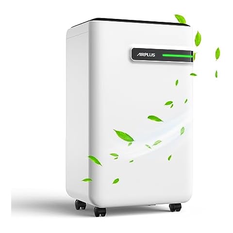 AIRPLUS Dehumidifier for Basement - 4,500 Sq. Ft. 70 Pints, Multifunctional Dehumidifier with Drain Hose & Auto Shut-Off Function, Powerful Dehumidifiers for Home(AP2103) Cover