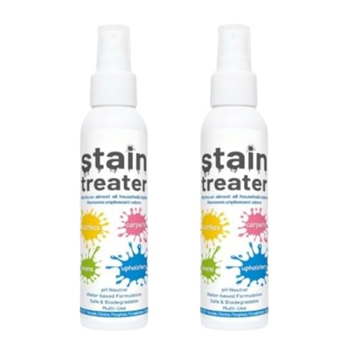 Spray Quitamanchas para Ropa | 2x120ml Stain Treater Spray | Quitamanchas Portatil Ropa Bebe | Sprays Tira Nodoas Ropas Eliminación Rápida de Manchas en Ropas Bebé, Telas y Alfombras