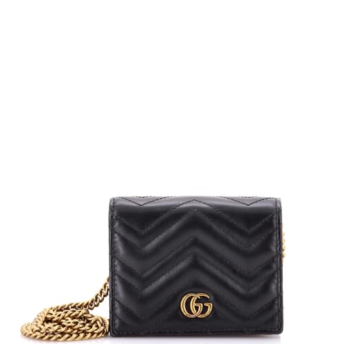Gucci Pre-Loved Marmont Card Case on Chain