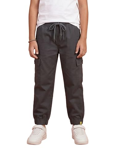 Image of KiddoPanti Boys 100% Twill Cotton Cargo Jogger Pants