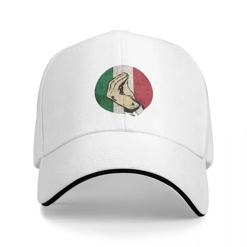 Casquette de baseball italienne en coton ajustable style hip hop été pour homme et femme
