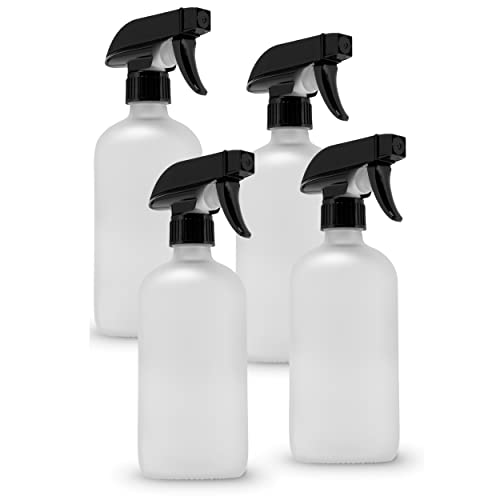Kamoro HOME & KITCHEN 4er Set Glas-Sprühflasche - 4X 500ml Matte Flaschen - Mit 2 Modi ideal für Pflanzen, Garten, Bügeln oder als Desinfektionsspender Cover