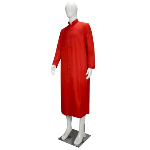 MYAYD Unisex Roman Altar Server Cassock Robe Clergy Pulpit Liturgical Vestments Church Uniform Catholic Robe3