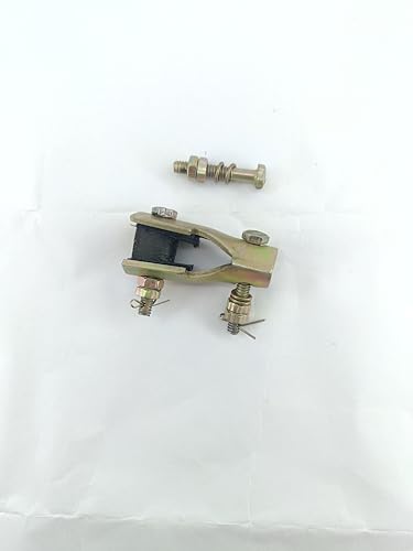 Image of Heavy Gaze Celing Fan Hook Attachment Clamp with Special Fan Rod Nut Bolt & Locking Pins(Pack of 1)
