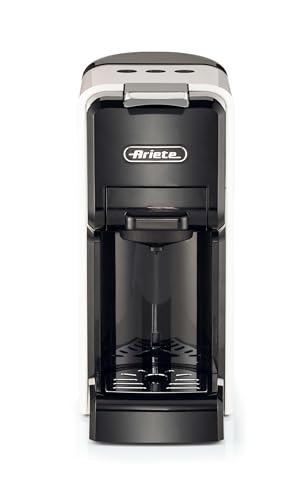 Ariete 1304 Macchina da caffè a cassetti, 1350W, Capacità serbatoio 0,7L, Pressione 19 bar, 2 tipologie di caffè, Capsule Nespresso*, Dolcegusto*, Lavazza A Modo Mio*, Cialde e Polvere, Bianco