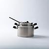 BergHOFF RON 18/10 Stainless Steel Covered Cookware Silver Induction Cooktop Stay-cool Handle Matching Lid Durable 5-ply Material Dishwasher Safe (Covered Stockpot 9.5") #5