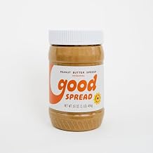 2-Jar Box of Good Spread Natural No-Stir Creamy Peanut Butter, Two 16 oz Jars 32 oz