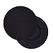 Hengshitong Housses de Tabouret Rond - 2 Pièces Housse de Siège de Tabouret de Bar Extensible Couvre de Chaise Ronde Housse de Tabouret Pivotant Rond Lavable Noir
