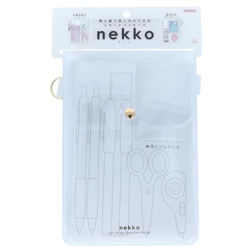 サンスター文具(Sun-Star Stationery) ペンケース フラット nekko シュガーホワイト S1427458