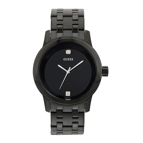 Image of GUESS Round 44mm Black Dial Analog Men Watch - U12604G1M