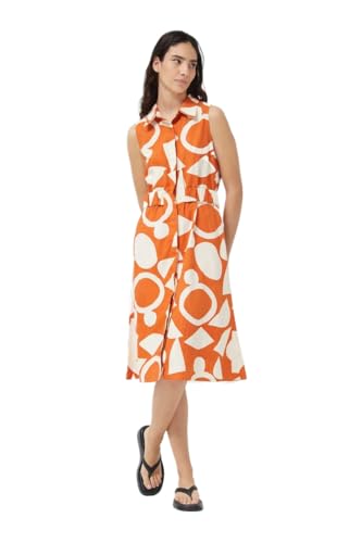 Robe chemise midi géométrique africaine au motif graphique unique