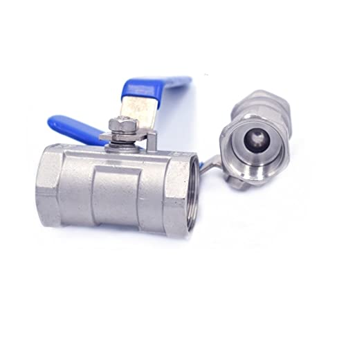 Válvula de bola de acero inoxidable 304 de alta pureza con rosca hembra DN40 5