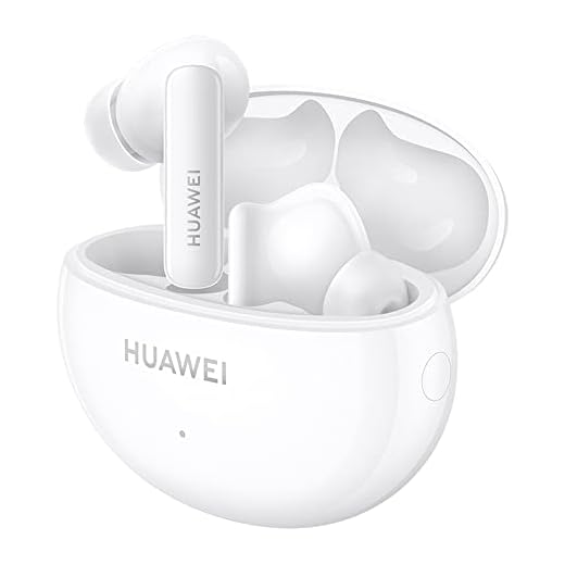 HUAWEI FreeBuds 5i Kabellose Kopfhörer, TWS Bluetooth Kopfhörer, Hi-Res Sound, Multi-Modus Geräuschunterdrückung, 28 Std. Akkulaufzeit, Wasserdichtigkeit, Keramisch Weiß