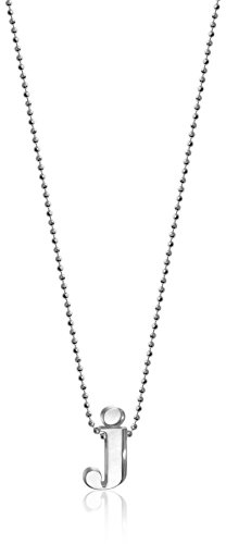 Alex Woo "Little Letters" Sterling Silver Letter J Pendant Necklace, 16"