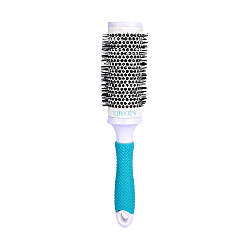 Image of ROOTS Professional Barrel Hair Brush | For Blow Drying & Volumizing | With Ceramic Barrel, Nylon Bristle & RubberGrip Handle | For Women's Wavy & Curly Hair | Length - 10.6 Inch, Model No - PEC44-1