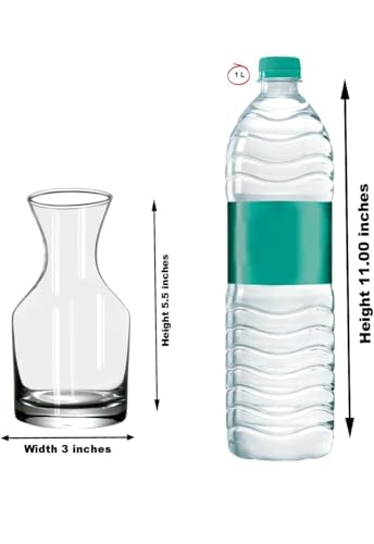 Image of Dimon Potpourie Glass Vase, Flower Vase, Vessel, Money Plant Pot for Bedroom, Balcony, Home, Table and Office Decoration (Bottle Shape Pot) - Pack of 2 Piece, 5.5 Inches(Plant not Included)
