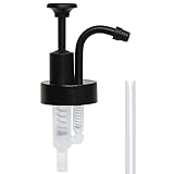 Soap&Lotion Dispensers Replacement Made of ABS Material,Smooth Action Oil Can Pump Head Suitable for Wider Mouth Bottle of 1.3 in (33 mm) Thread,Stylish Pump for Bottles DIY-Matte Black
