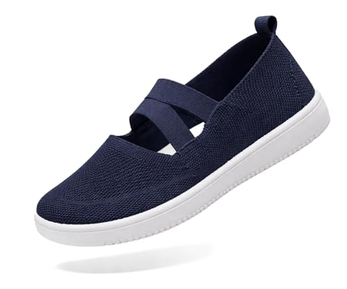 Image of Kraasa Ballet Flats Bellies for Women, Walking Flat Shoes for Woman, Lightweight Elastic Fit and Comfort, Ballerina for Ladies and Girls
