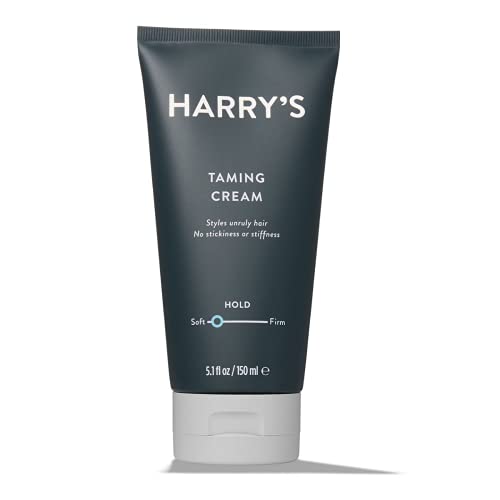 Harry's Taming Cream with Soft Hold, Styles Unruly Hair, 5.1 oz Bottle