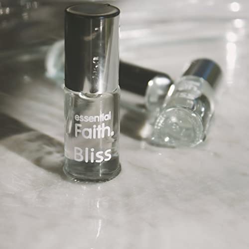 Essential Faith Bliss Perfume Oil Roll On - Long Lasting Luxurious Scent Essential Perfume Oil Fragrance For Face, Body, Skin Care With Notes Of Coconut, Florals, Driftwood Aromatherapy 0.16 Ounce #TOP3