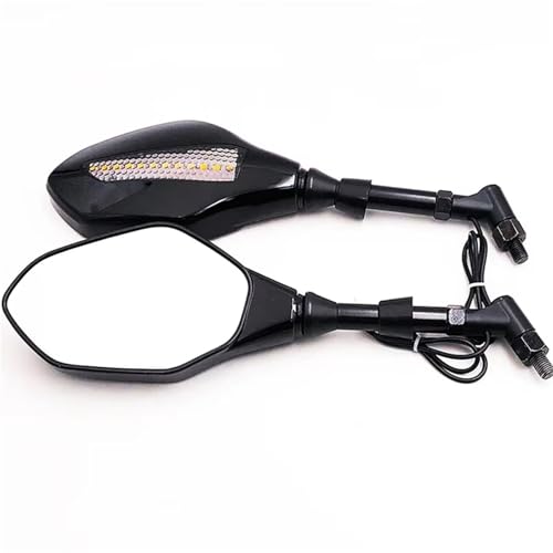 Rétroviseurs latéraux pour moto Suzuki GXR anti-vibrations avec feux LED