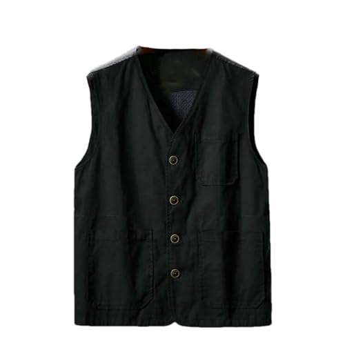 Gilet respirant en maille pour homme, veste sans manches légère en coton uni BK001