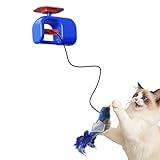 Interactive Cat Toy, Hangable Rechargeable Cat Toy, Self Moving Toys with Silent Motor, Electric Kitten Play Toys, Catsenrichment Plaything with Fun Design, Indoor Cats Plaything for Home Apartment