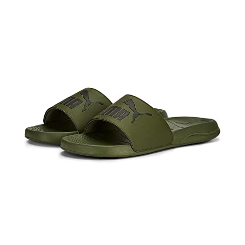PUMA Popcat 20 Injex Slides - Chanclas de baño, Color verde y negro., 39 EU