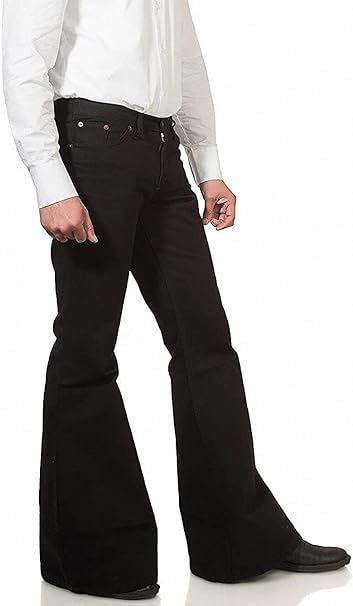 Mens Bell Bottom Disco Flared Pants 60s 70s Outfits for Men Vintage Jeans2