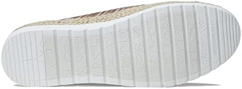 Skechers BOBS Women's 113980 Ballet Flat, Taupe Multi, 7 | Image 2