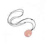 [LumZen] ローズクォーツネックレス | 天然ピンククリスタルペンダント・女性用エレガントジュエリー | バレンタイン/誕生日/クリスマスギフトに最適・おしゃれアクセサリー