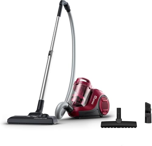 Rowenta Aspiradora Swift Power Cyclonic RO2933 - Aspirador sin bolsa de 750 W para parquet, tecnología ciclónica, cabezal alto rendimiento, motor Effitech, burdeos Rowenta Aspiradora Swift Power Cyclonic RO2933 - Aspirador sin bolsa de 750 W para parquet, tecnología ciclónica, cabezal alto rendimiento, motor Effitech, burdeos