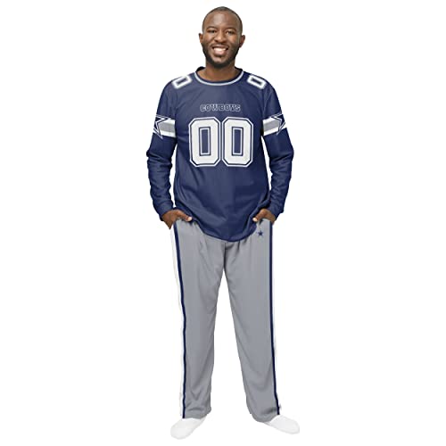 FOCO Men's NFL Team Logo Gameday Ready Jersey Pajama Set